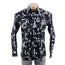 Megaannum - Men’s Slim Fit Printed Checkered Casual Shirt – Spread Collar