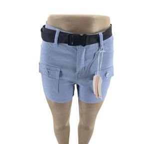 Chicaluv - Belted Adventure Cargo Shorts – Women’s Utility Style XV2051