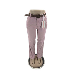 Chicaluv - Women’s High-Waist Straight Fit Trousers with Belt – Casual & Office Wear Pants XV2044