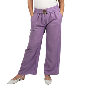 ChicaLuv - Women's High-Waisted Wide-Leg Lounge Pants – Versatile Casual & Work Trousers with Pockets