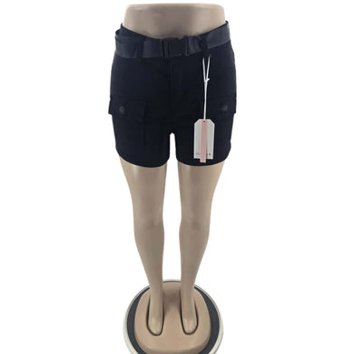 Chicaluv - Belted Adventure Cargo Shorts – Women’s Utility Style XV2051