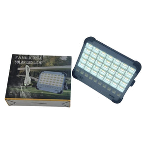 Familicasa - 200W Portable Solar LED Floodlight – IP66 Waterproof Emergency Light with ABS Aluminum Body & Hanging Hook for Camping & Outdoor Use
