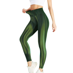 Chicaluv - Women's High Waist Tie-Dye Seamless Yoga Leggings – Stretch Fit with Tummy Control & Scrunch Butt Lift - XV0635