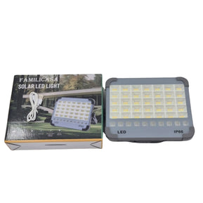 Familicasa - 200W Portable Solar LED Floodlight – IP66 Waterproof Emergency Light with ABS Aluminum Body & Hanging Hook for Camping & Outdoor Use