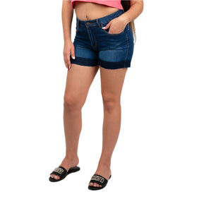 Women’s Solid Denim Shorts – Casual Slim Fit XV2068