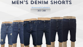 Megaannum Wholesale - Classic Men's Denim Shorts - Assorted Colors