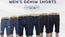 Megaannum Wholesale - Classic Men's Denim Shorts - Assorted Colors
