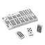 Familicasa - Cuban Flag Double Nines Dominoes Set For 2-10 Players | Oversized Tiles | Wooden Storage Box | 55 Dominoes