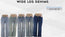 ChicaLuv Wholesale - Women's High-Rise Wide-Leg Denim Jeans - Assorted Colors