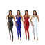 Chicaluv - Women's One-Shoulder Mesh Rhinestone Panel Bodycon Jumpsuit – Sexy Sleeveless Nightclub & Party Romper - XV947