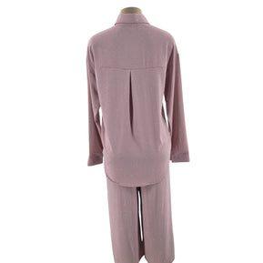 Chicaluv - Women's Shirt Collar Co-Ord Set – Slip-On Top & Relaxed Trousers Loungewear/Night Suit Ensemble XV0645