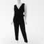 Chicaluv - Women’s Sleeveless V-Neck Jumpsuit – Belted Wrap Style Romper - XV0629